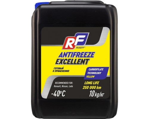 Антифриз RUSEFF EXCELLENT OAT желтый 10 л 17375N 17375N