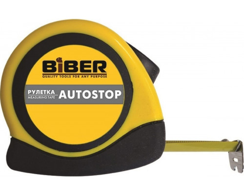 Рулетка Biber 40072 Autostop 5 м х 19 мм
