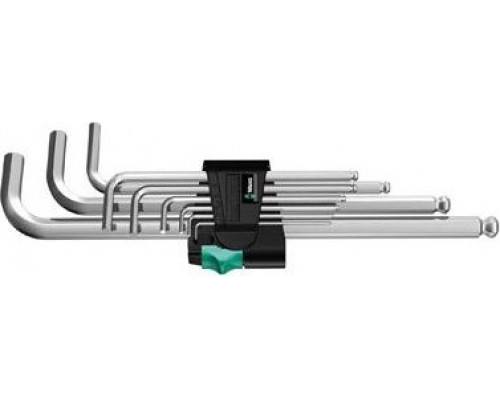Набор шестигранников WERA 950 PKL/9 SM N CLIP, 9 предметов, арт. WE-022087