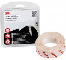 Застежка крючок-петля 3M SJ352Bwt белая 25 мм х 1.25 м 7100123727