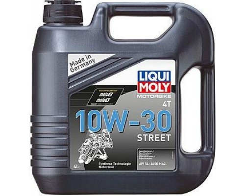 Масло для мотоциклов LIQUI MOLY SAE 10W30 Motorbike 4T Street 4 л 1688 синтетическое 1688