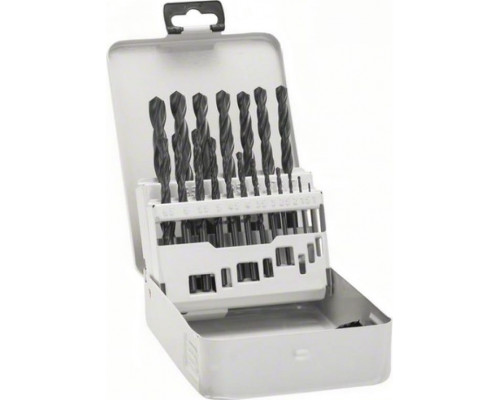 Набор сверл по металлу BOSCH HSS-G 19 шт D1-10 MetalBox кейс 2607018726