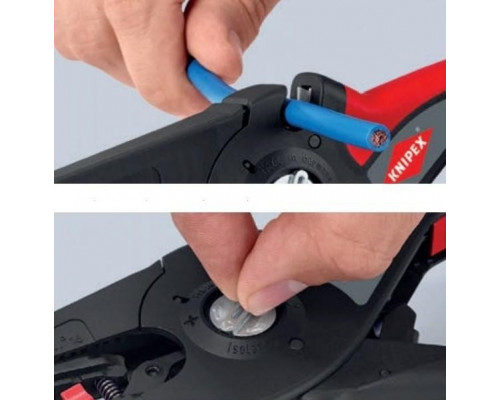 Инструмент для удаления изоляции автоматический KNIPEX PreciStrip16 1252195SB 195 мм KN-1252195SB