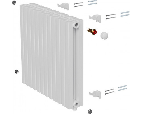 Радиатор отопления ROYAL THERMO Shift Q30 VC2050-28 секц. RAL9016 дизайнерский НС-1631298