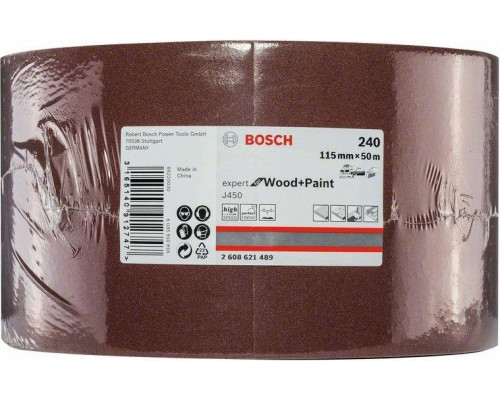 Лента-рулон BOSCH 115 мм G240 J450 Expert for Wood and Paint 2608621489