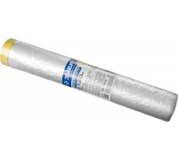 Защитная пленка ЗУБР ПРОФЕССИОНАЛ с клейкой лентой, hdpe, 10мкм, 2,7х20м 12250-270-20