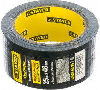 Клеящая лента STAYER PROFESSIONAL универсальная, влагостойкая, 48ммх25м, черная 12086-50-25