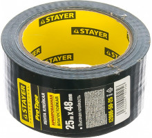 Клеящая лента STAYER PROFESSIONAL универсальная, влагостойкая, 48ммх25м, черная 12086-50-25
