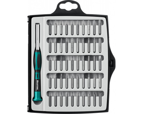 Отвертка с битами KRAFTOOL Precision-51 для точных работ 51 предм. 25691