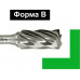 Бор-фреза по металлу D.BOR форма В цилиндр с торцовыми зубьями ALU 10.0*20/65 хв. 6 мм D-RB-AC-B-10-065-6