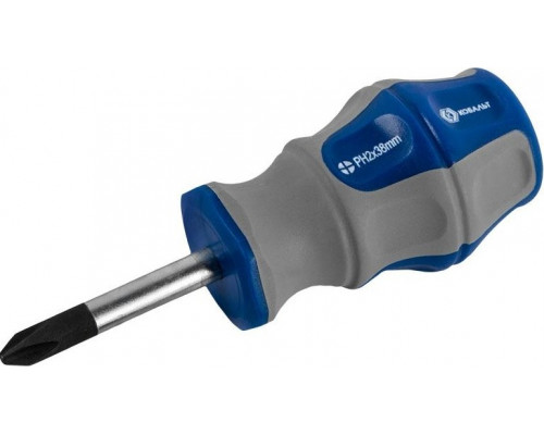 Отвертка крестовая Кобальт 646-393 ultra grip ph-2х38 мм cr-v, двухкомпонентная рукоя