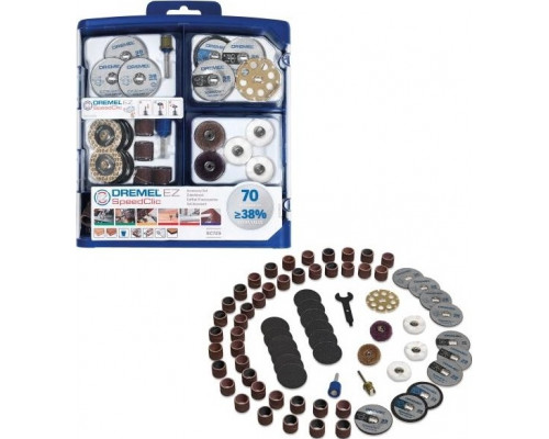 Набор принадлежностей DREMEL EZ SpeedClic универсальный (70 предметов) 2615E725JA