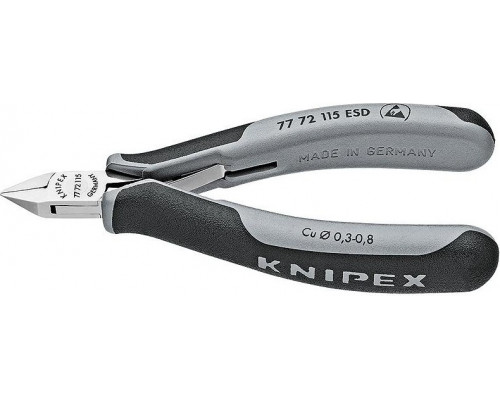 Бокорезы KNIPEX 7772115 ESD для электроники, 115 мм, антистатические