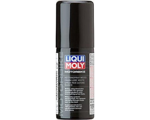 Белая цепная смазка для мотоциклов LIQUI MOLY Motorbike Kettenspray weiss 0,05 л 1592 1592