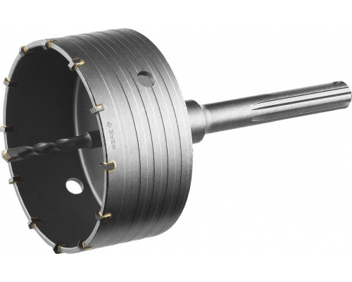 Коронка буровая ЗУБР ПРОФЕССИОНАЛ по бетону с державкой sds-max, 125 мм 2918-125