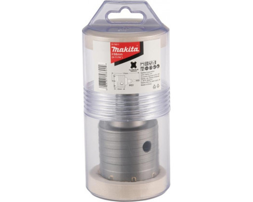 Коронка буровая SDS-plus MAKITA D-74011 в сборе 68х175 мм, m22 (центр. сверло, адаптер)