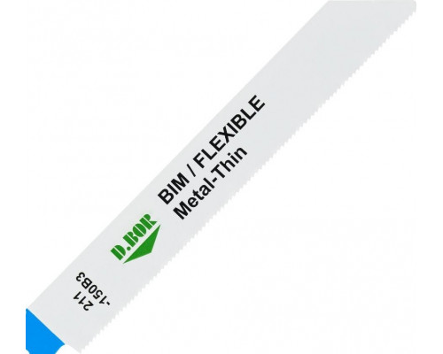 Полотна для сабельных пил D.BOR 130/150*1,4 мм BIM / FLEXIBLE / Metal-Thin по металлу (2 шт.) D-211-150B3-02