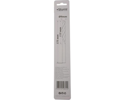Сверло по металлу Sturm 1055-090-175L 2,0х85 мм, удлинен., 118°