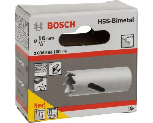 Коронка биметаллическая BOSCH STANDARD 16 ММ 2608584100