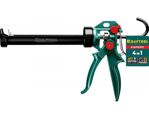 Пистолет для герметика KRAFTOOL EXPERT 4-in-1 усиленный cкелетный поворотный 310 мл 06675