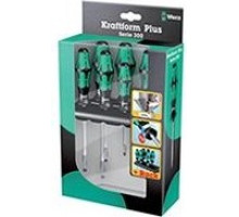 Набор отверток WERA Kraftform Plus Серия 300 334 SK/6 SATZ 6-TLG./ SET 6 PCS. WE-007680 WE-007680