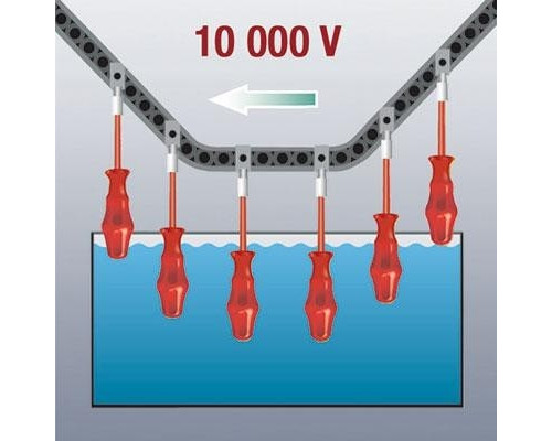 Отвертка диэлектрическая WERA Kraftform Classic VDE 1000 V 1765i PZ 0 х 80 мм WE-031259 WE-031259