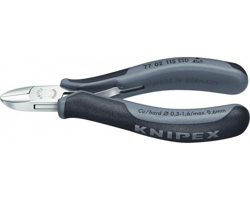 Бокорезы диагональные для электроники KNIPEX 7702115ESD 115 мм KN-7702115ESD