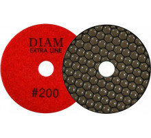 Алмазная тарелка на липучке DIAM АГШК 100*2,0 №200 Extra Line (сухая) 000521