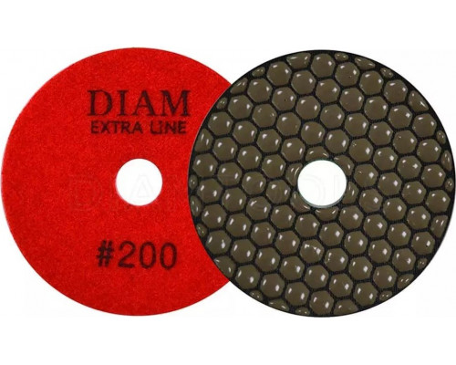 Алмазная тарелка на липучке DIAM АГШК 100*2,0 №200 Extra Line (сухая) 000521