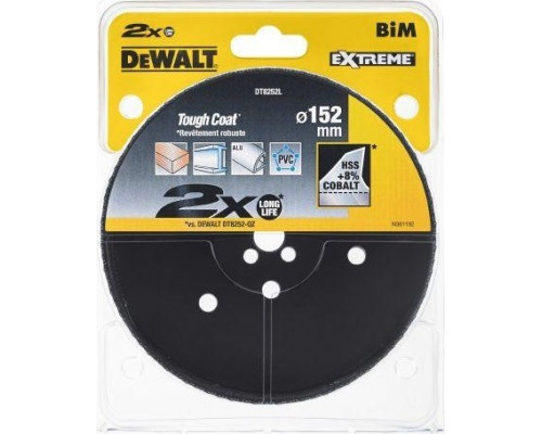 Коронка биметаллическая DeWALT COBALT 152 мм DT8252L-QZ DT8252L-QZ