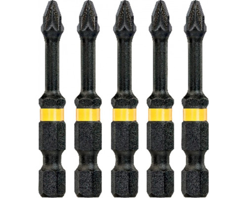 Бита для заворачивания ударная DeWALT РZ2х50 мм (5шт) IMPACT TORSION DT7391T DT7391T-QZ
