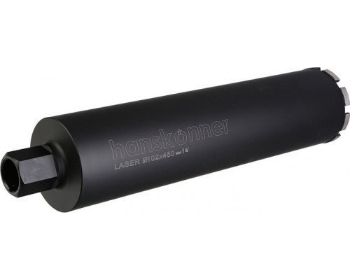 Алмазная коронка по железобетону HANSKONNER H1055-11-102 LASER 102 мм, 1 1/4