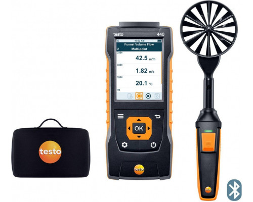 Комплект с крыльчаткой 100 мм Bluetooth Testo 440 (0563 4403)