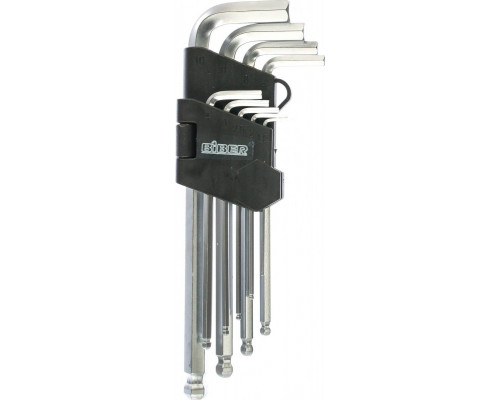Набор ключей шестигранных Biber 90505 CrV 1.5-10 мм, 9 шт.