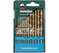 Набор сверл по металлу METABO HSS-TiN 13 шт. (1.5-6.5 мм) 627176000 627176000