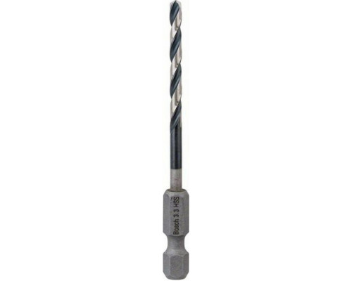 Сверло по металлу BOSCH 3,3 х 36/75 мм, Impact Control с шестигранным хвостовиком 2608577050