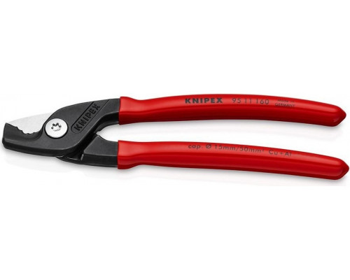 Ножницы для резки кабеля KNIPEX 9511160, 160 мм, с обливными рукоятками