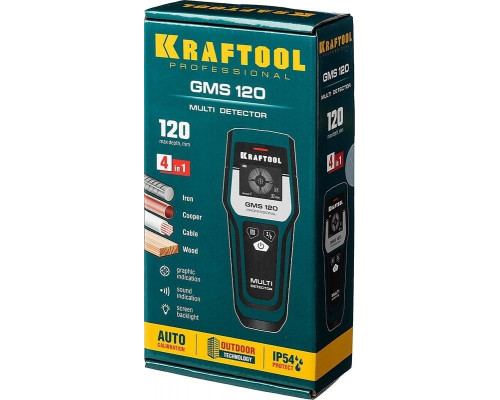Детектор универсальный KRAFTOOL GMS 120 45298