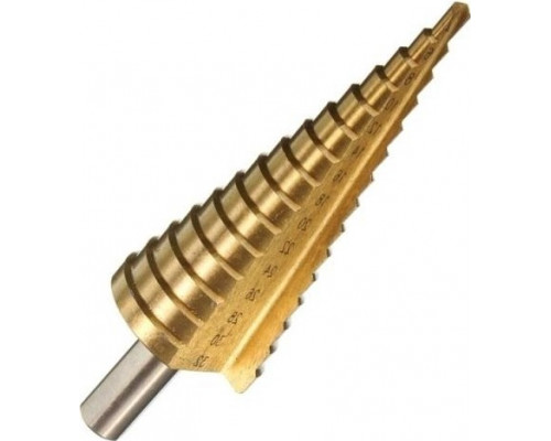 Сверло ступенчатое по металлу D.BOR HSS-TiN 4-12 мм SPIRAL D-SDSP-TIN-04-12-06
