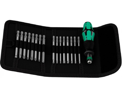 Отвертка с битами WERA Kraftform Kompakt 60 RA Imperial 17 предметов WE-051041 WE-051041
