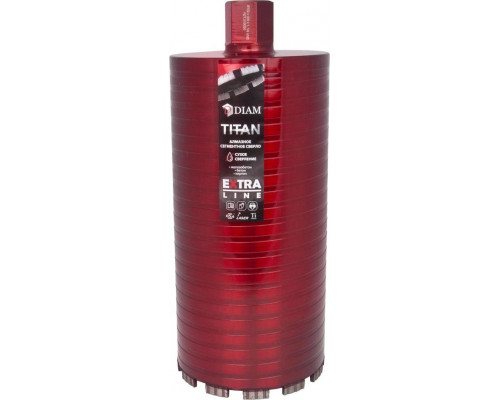 Алмазная коронка для сухого сверления DIAM ВК2 1,1/4 122х300 Extra Line Titan САМС 313028