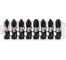 Касета бит BOSCH Pick and Click IMPACT 25 мм 8 предметов PH1,PH2,PH3,PZ2,PZ3 2608522323