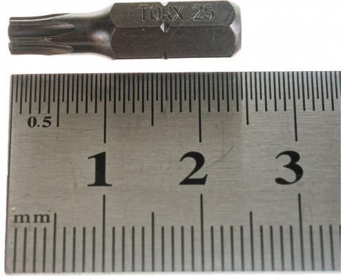 Бита для заворачивания D.BOR TORX 25, 25 мм (арт. d-t25-025-010) (10 шт.) D06-DT25025010