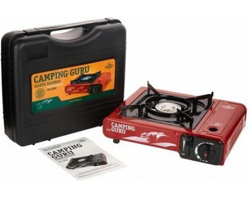 Газовая плита TOURIST CAMPING GURU TS-250 без переходника, в кейсе (Корея) TS-250
