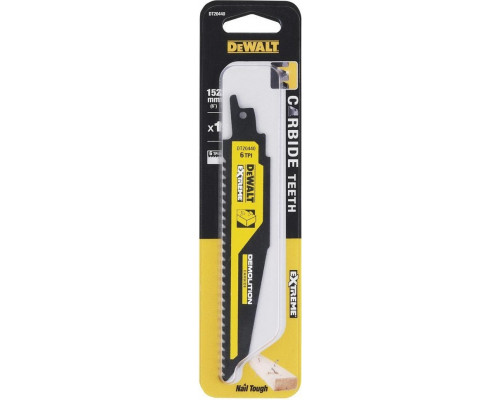 Полотно для сабельных пил DeWALT TCT 152 мм DT20440-QZ DT20440-QZ