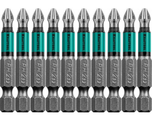 Бита для заворачивания KRAFTOOL Optimum Line PH2 50 мм, 10 шт. 26122-2-50-10