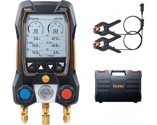 Цифровой манометрический коллектор Testo 550s комплект 1 в кейсе 0564 5501