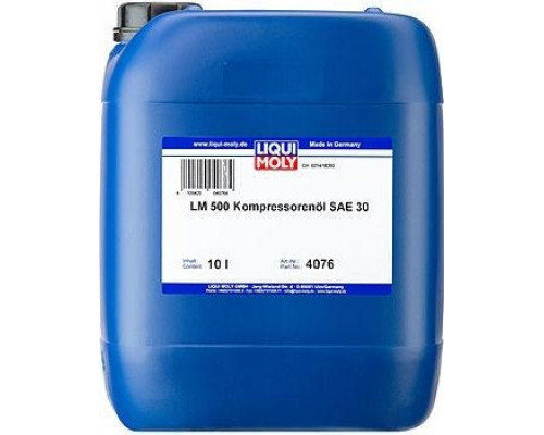 Масло компрессорное LIQUI MOLY LM 500 Kompressorenoil 30 (VG-100) 10 л 4076 синтетическое 4076