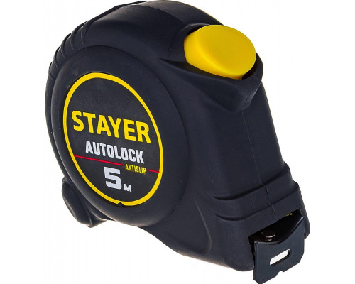 Рулетка STAYER АutoLock 5 / 25мм с автостопом 2-34126-05-25_z02