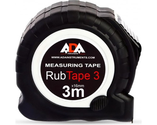 Рулетка ударопрочная ADA RubTape 3 с фиксатором А00155